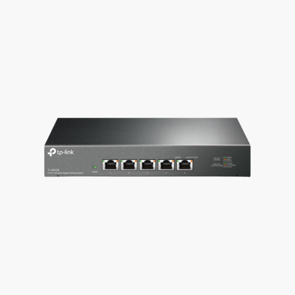 TP-Link TL-SX105 5-Port 10G Multi-Gigabit Desktop Switch (TPTLSX105) – Unmanaged