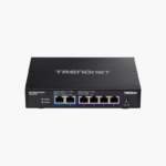 TRENDnet TEG-S762 6-Port 10G Multi-Gig Unmanaged Switch – 2x 10G + 4x 2.5G RJ-45, Fanless Metal
