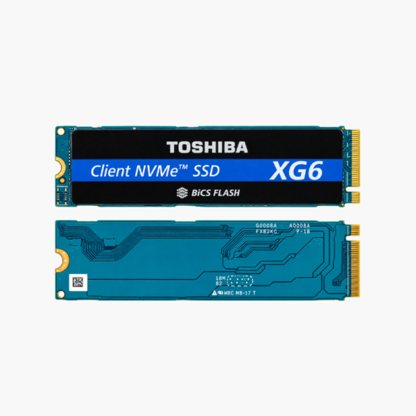 Toshiba XG6 512GB NVMe M.2 2280 SSD (KXG60ZNV512G) – PCIe Gen3 x4, 96-Layer BiCS FLASH