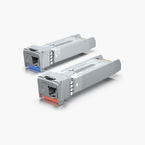 Ubiquiti UACC-OM-SM-10G-S-2 10G Single-Mode BiDi SFP+ Optical Module (2-Pack) (UACC-OM-SM-10G-S-2) – 10km, Single-mode fiber, LC simplex
