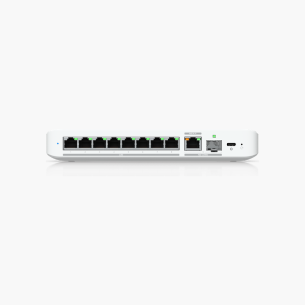 Ubiquiti UniFi Switch Flex 2.5G 8 (USW-Flex-2.5G-8) (UBUSWFLX25G8) – 1x 10G RJ45/SFP+ combo, Managed