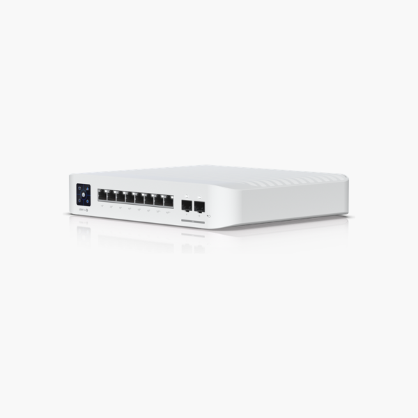Ubiquiti UniFi Switch Pro 8 PoE (USW-Pro-8-PoE) (UBUSWPRO8POE) – 120W PoE, 2x 10G SFP+, Layer 3 Managed