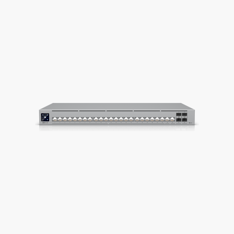 Ubiquiti-UniFi-Switch-Pro-HD-24-USW-Pro-HD-24-UBSWPROHD24-4x-10G-SFP-Layer-3-Managed-1.png Ubiquiti UniFi Switch Pro HD 24 (USW-Pro-HD-24) (UBSWPROHD24) – 4x 10G SFP+, Layer 3 Managed - Image 1