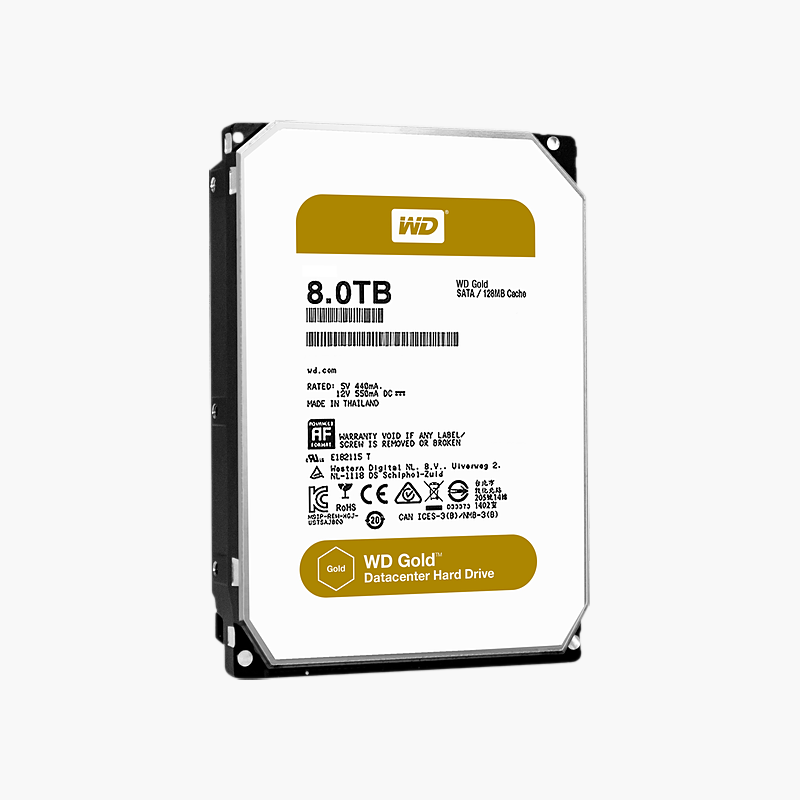 WD Gold 8TB Enterprise Hard Drive (WD8005FRYZ) – SATA 6Gb/s, 7200 RPM, 256MB Cache, CMR WD Gold 8TB Enterprise Hard Drive (WD8005FRYZ)