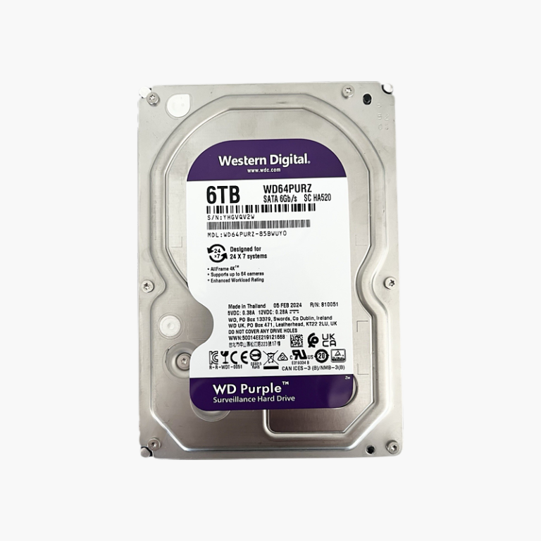 WD Purple 6TB Surveillance Hard Drive (WD64PURZ)