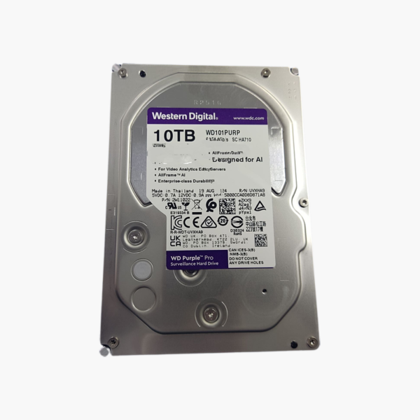 WD Purple Pro 10TB Surveillance Hard Drive (WD101PURP)