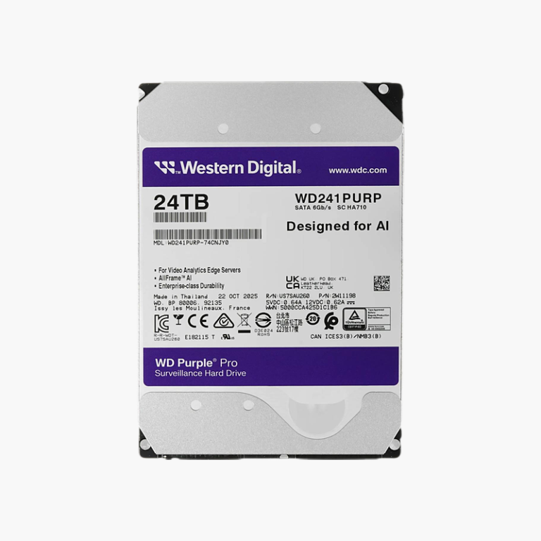 WD Purple Pro 24TB Surveillance Hard Drive (WD241PURP)