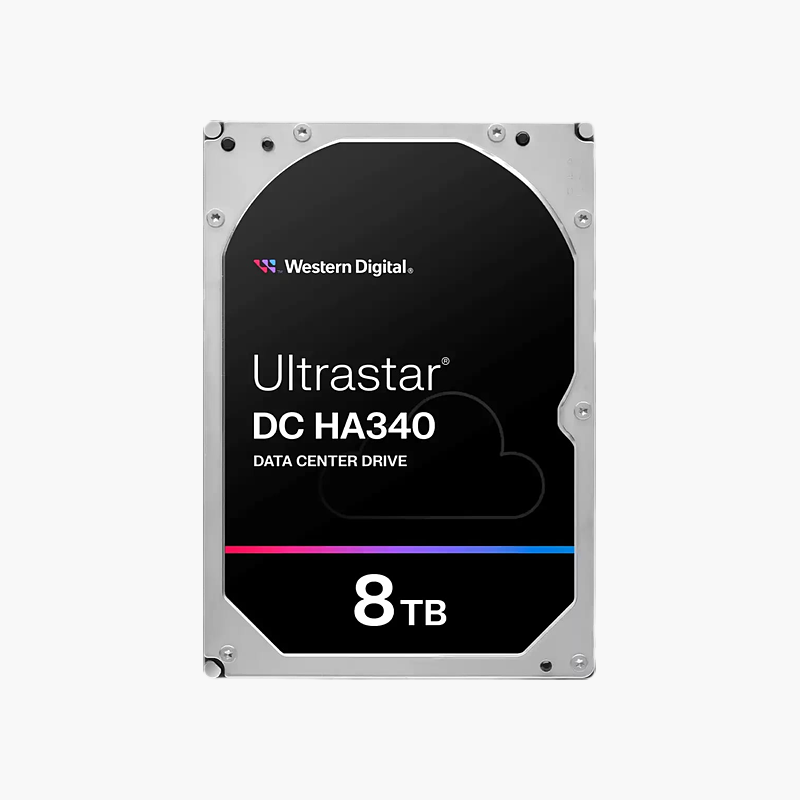 WD Ultrastar DC HA340 8TB Data Center Hard Drive (0B47078) – SATA 6Gb/s, 7200 RPM, 256MB Cache, CMR WD Ultrastar DC HA340 8TB Data Center Hard Drive (0B47078)