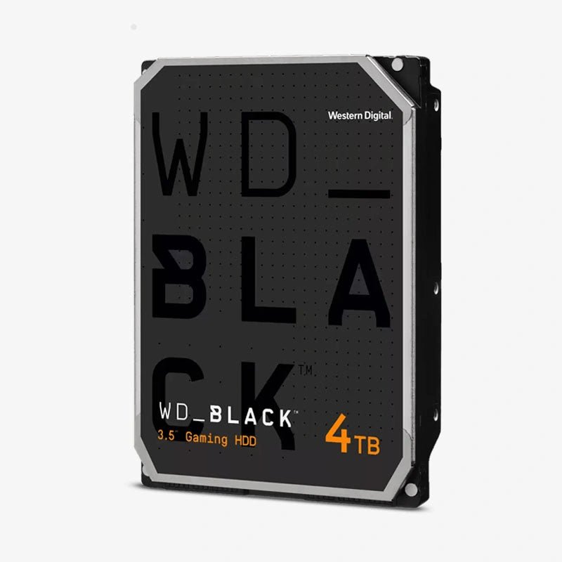 WD4006FZBX.jpg WD_BLACK 4TB Gaming Internal Hard Drive (WD4006FZBX) — 7200 RPM, 256MB Cache, CMR - Image 1